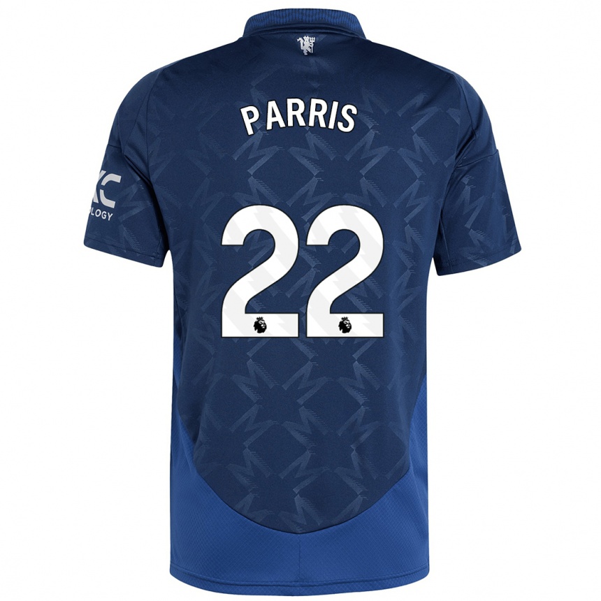 Gyermek Labdarúgás Nikita Parris #22 Indigó Idegenbeli Jersey 2024/25 Mez Póló Ing