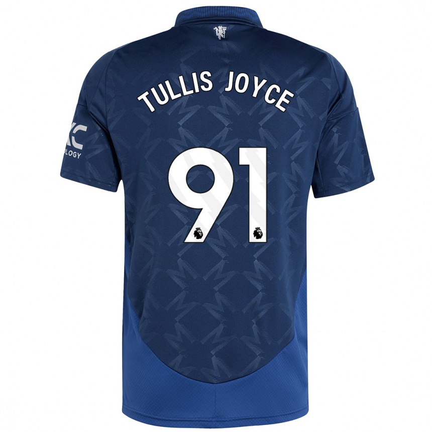 Gyermek Labdarúgás Phallon Tullis-Joyce #91 Indigó Idegenbeli Jersey 2024/25 Mez Póló Ing