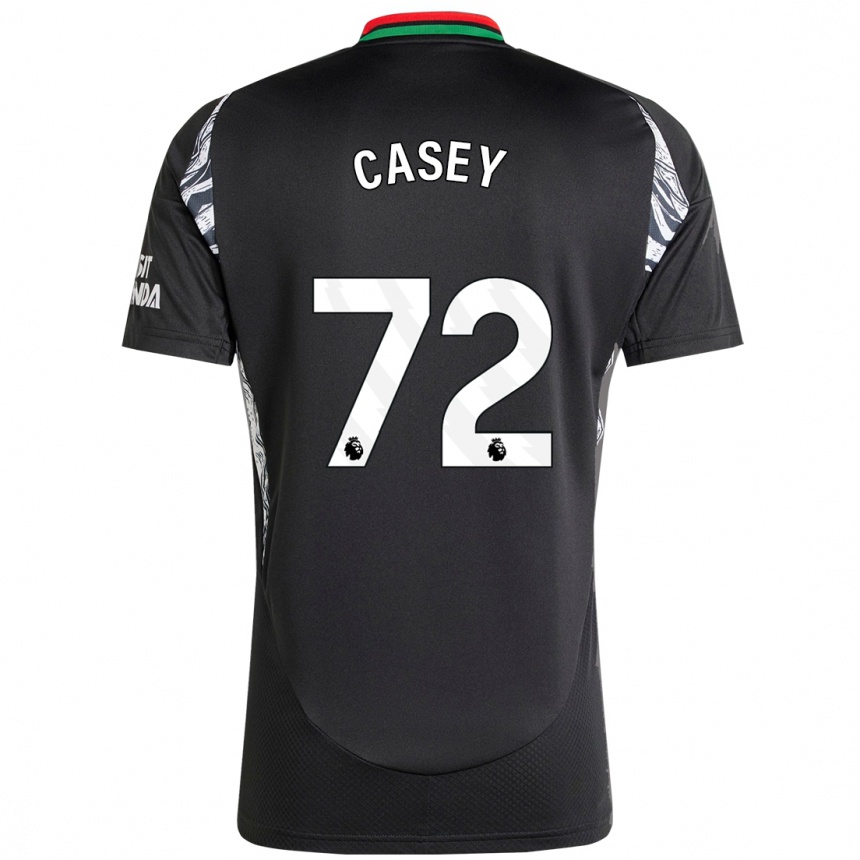 Gyermek Labdarúgás Dan Casey #72 Fekete Idegenbeli Jersey 2024/25 Mez Póló Ing