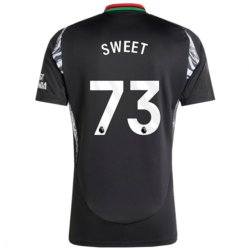 Gyermek Labdarúgás James Sweet #73 Fekete Idegenbeli Jersey 2024/25 Mez Póló Ing