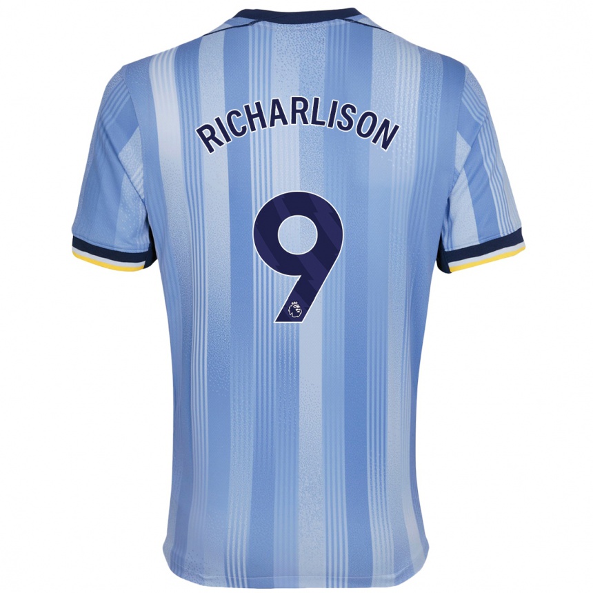 Gyermek Labdarúgás Richarlison #9 Világoskék Idegenbeli Jersey 2024/25 Mez Póló Ing