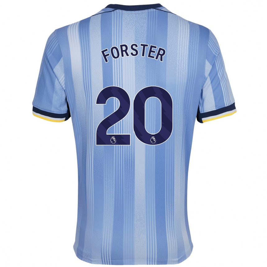 Gyermek Labdarúgás Fraser Forster #20 Világoskék Idegenbeli Jersey 2024/25 Mez Póló Ing