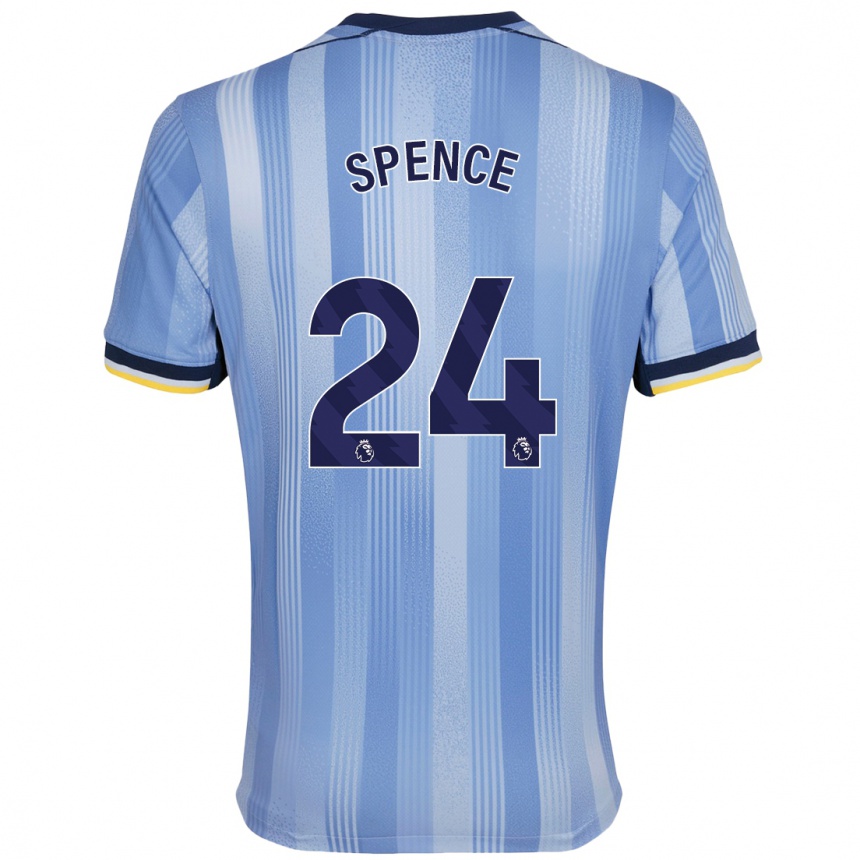 Gyermek Labdarúgás Djed Spence #24 Világoskék Idegenbeli Jersey 2024/25 Mez Póló Ing