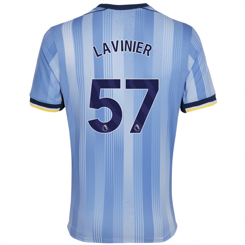 Gyermek Labdarúgás Marcel Lavinier #57 Világoskék Idegenbeli Jersey 2024/25 Mez Póló Ing