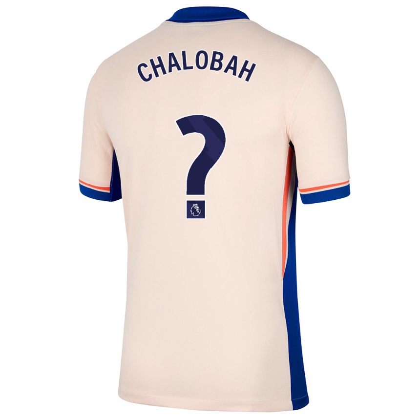 Gyermek Labdarúgás Trevoh Chalobah #0 Világos Bézs Idegenbeli Jersey 2024/25 Mez Póló Ing