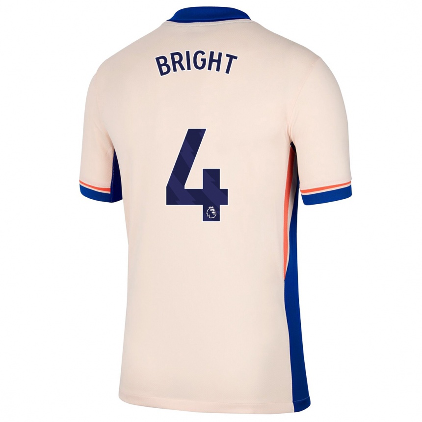 Gyermek Labdarúgás Millie Bright #4 Világos Bézs Idegenbeli Jersey 2024/25 Mez Póló Ing