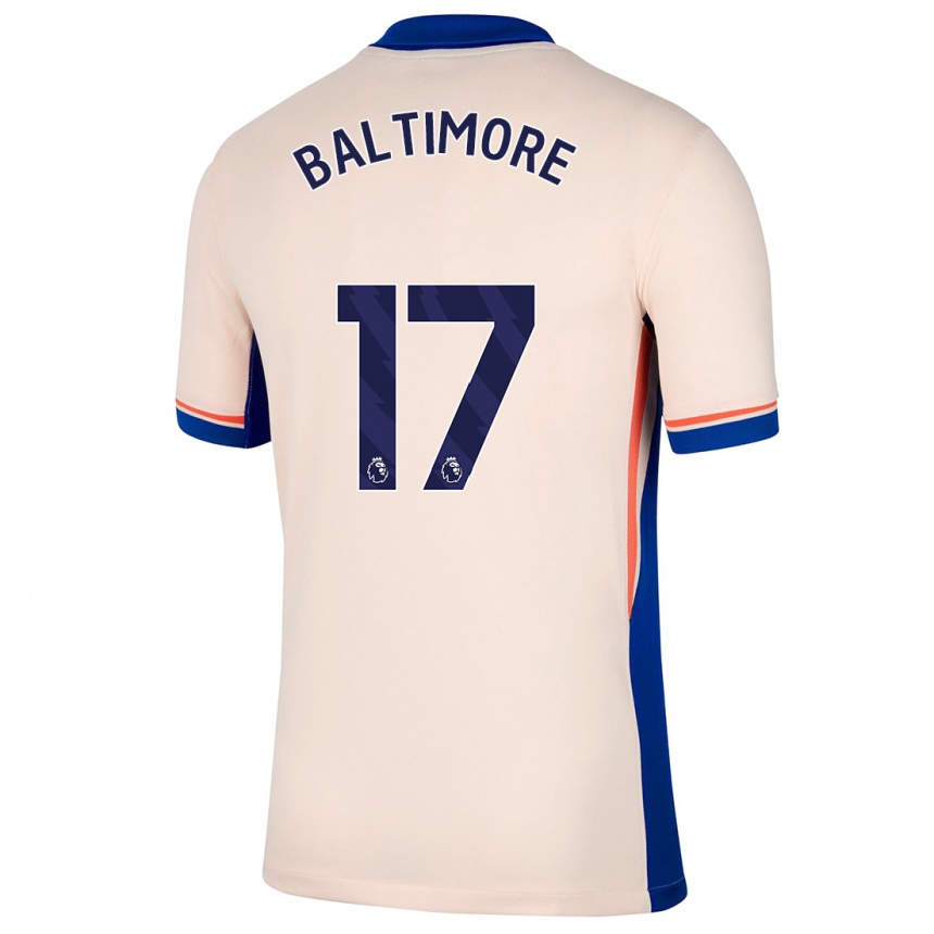 Gyermek Labdarúgás Sandy Baltimore #17 Világos Bézs Idegenbeli Jersey 2024/25 Mez Póló Ing