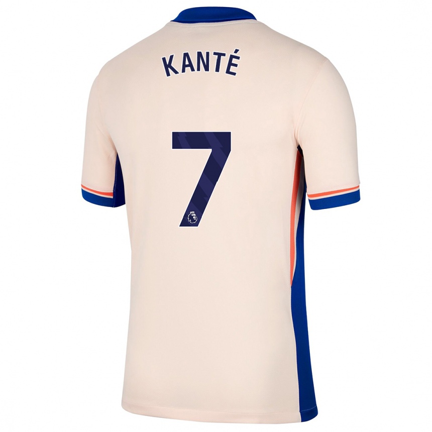 Gyermek Labdarúgás N'golo Kante #7 Világos Bézs Idegenbeli Jersey 2024/25 Mez Póló Ing