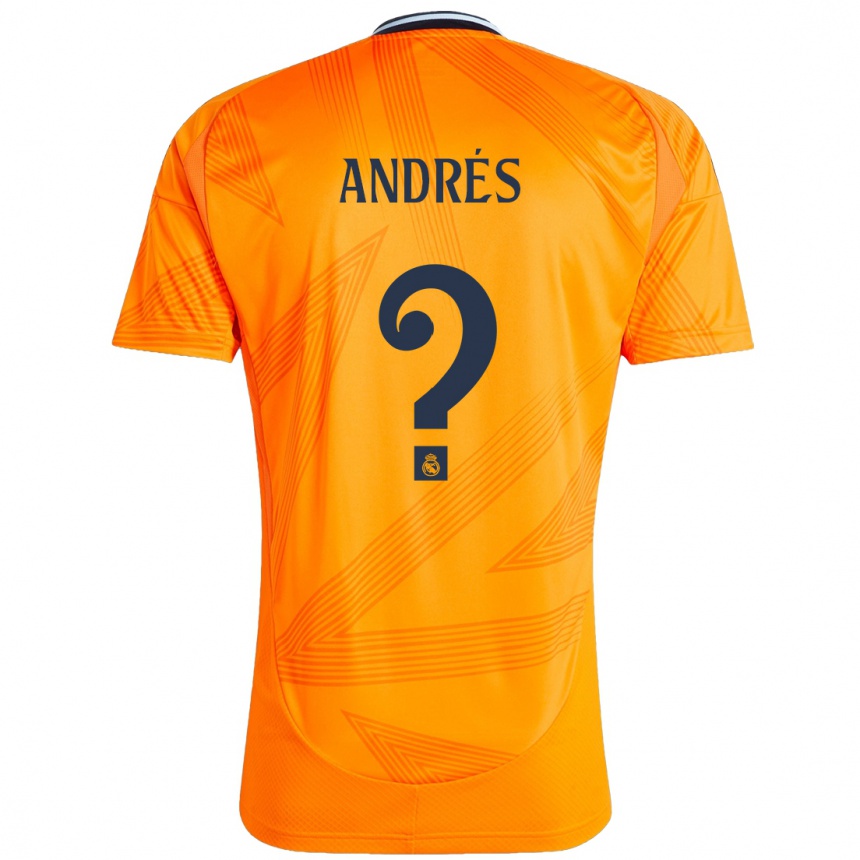 Gyermek Labdarúgás Chema Andrés #0 Narancs Idegenbeli Jersey 2024/25 Mez Póló Ing