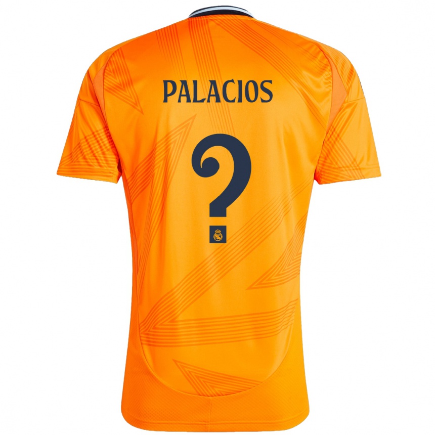 Gyermek Labdarúgás Cesar Palacios #0 Narancs Idegenbeli Jersey 2024/25 Mez Póló Ing