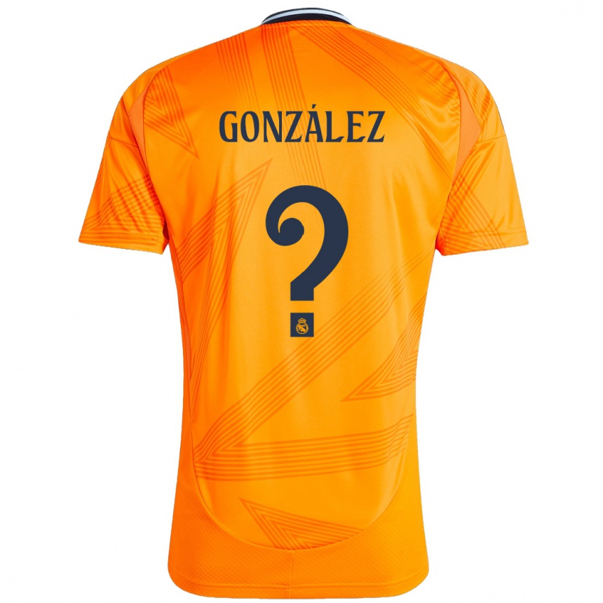 Gyermek Labdarúgás Álvaro González #0 Narancs Idegenbeli Jersey 2024/25 Mez Póló Ing