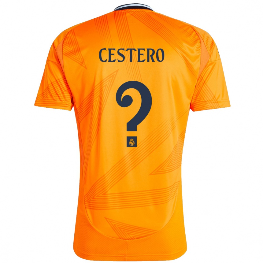 Gyermek Labdarúgás Jorge Cestero #0 Narancs Idegenbeli Jersey 2024/25 Mez Póló Ing