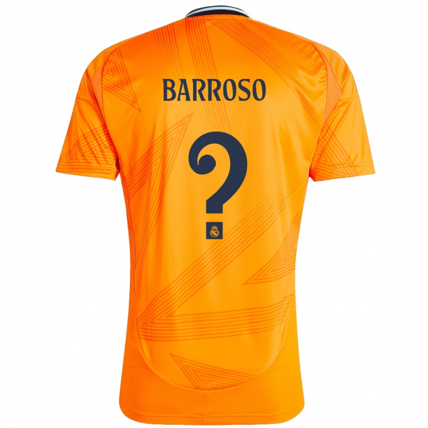 Gyermek Labdarúgás Jaime Barroso #0 Narancs Idegenbeli Jersey 2024/25 Mez Póló Ing