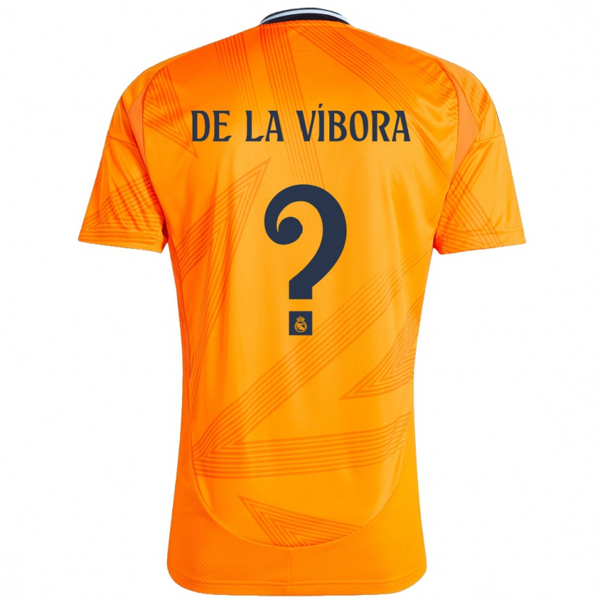 Gyermek Labdarúgás David De La Víbora #0 Narancs Idegenbeli Jersey 2024/25 Mez Póló Ing