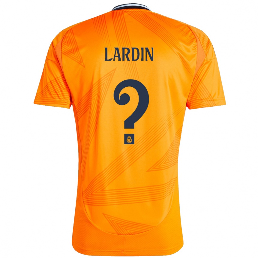 Gyermek Labdarúgás Carlos Lardin #0 Narancs Idegenbeli Jersey 2024/25 Mez Póló Ing