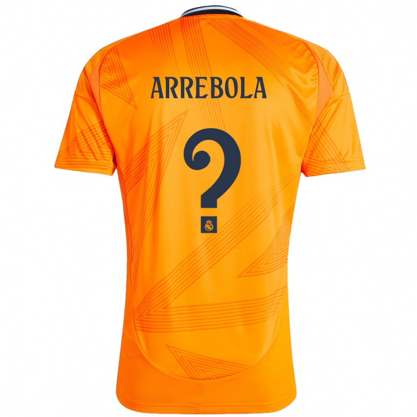 Gyermek Labdarúgás Hugo Arrebola #0 Narancs Idegenbeli Jersey 2024/25 Mez Póló Ing