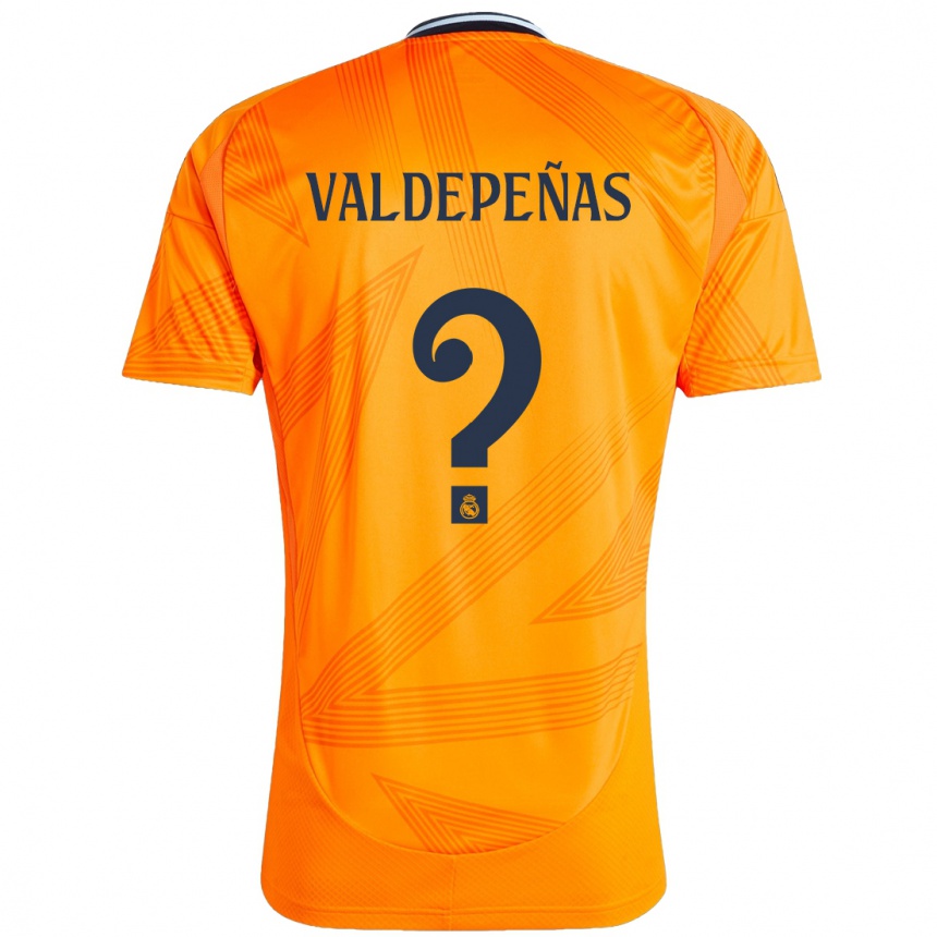 Gyermek Labdarúgás Víctor Valdepeñas #0 Narancs Idegenbeli Jersey 2024/25 Mez Póló Ing