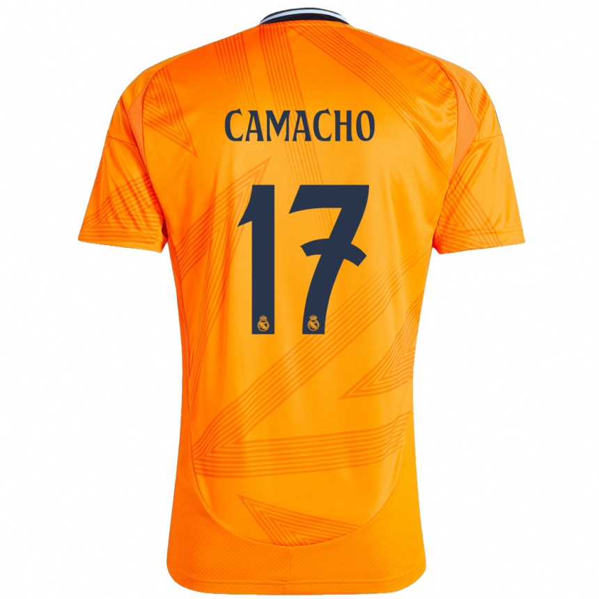 Gyermek Labdarúgás Carla Camacho #17 Narancs Idegenbeli Jersey 2024/25 Mez Póló Ing