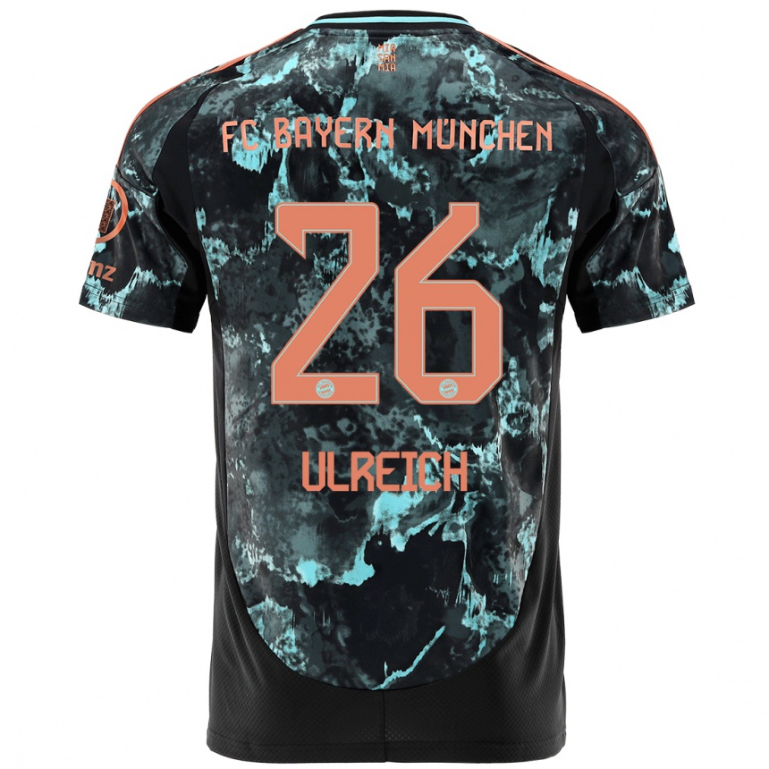 Gyermek Labdarúgás Sven Ulreich #26 Fekete Idegenbeli Jersey 2024/25 Mez Póló Ing