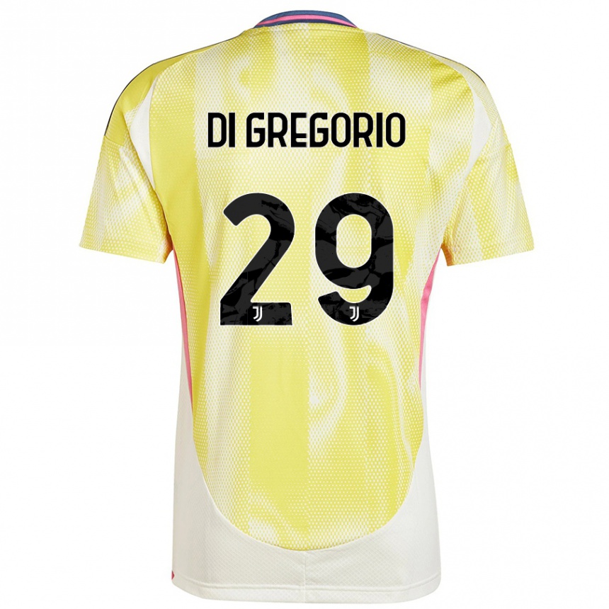 Gyermek Labdarúgás Michele Di Gregorio #29 Napsárga Idegenbeli Jersey 2024/25 Mez Póló Ing