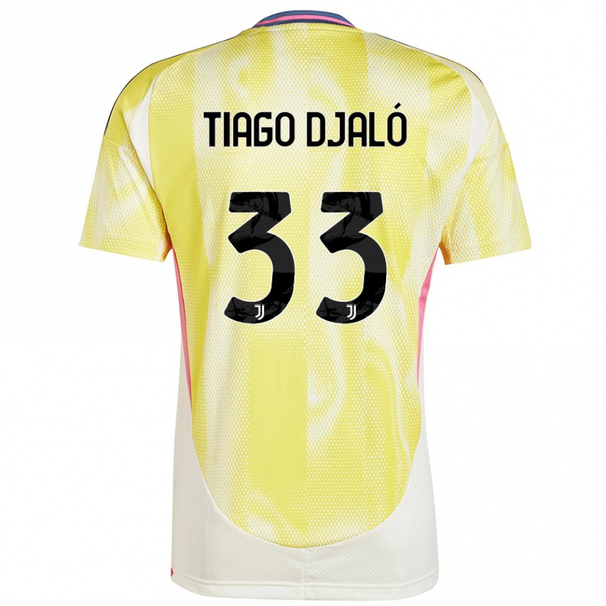 Gyermek Labdarúgás Tiago Djaló #33 Napsárga Idegenbeli Jersey 2024/25 Mez Póló Ing