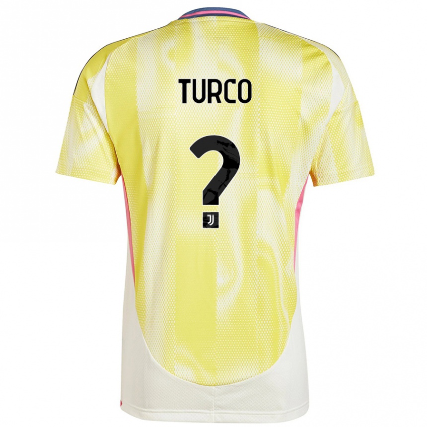 Gyermek Labdarúgás Stefano Turco #0 Napsárga Idegenbeli Jersey 2024/25 Mez Póló Ing