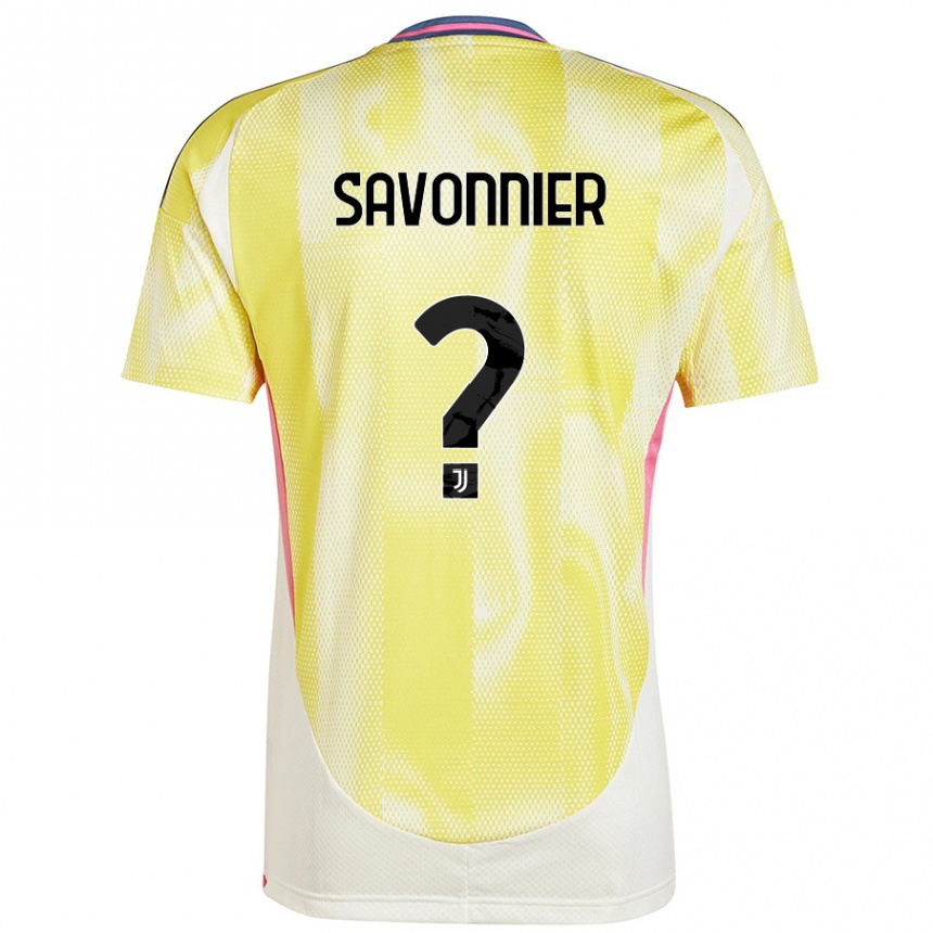 Gyermek Labdarúgás Nelson Savonnier #0 Napsárga Idegenbeli Jersey 2024/25 Mez Póló Ing