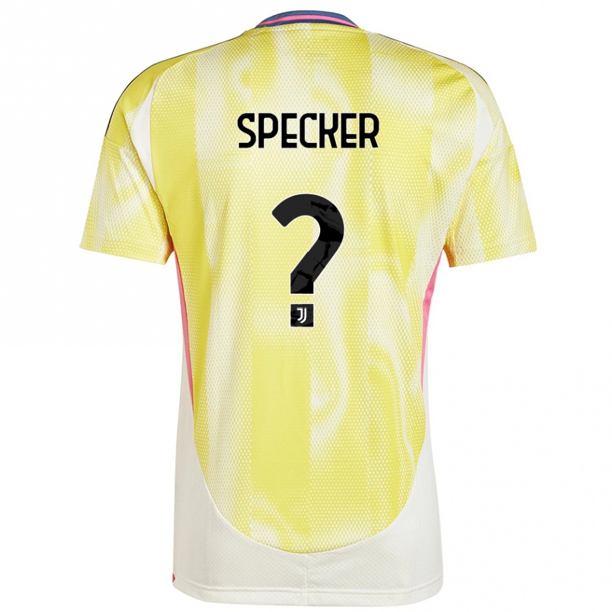 Gyermek Labdarúgás Stefano Specker #0 Napsárga Idegenbeli Jersey 2024/25 Mez Póló Ing