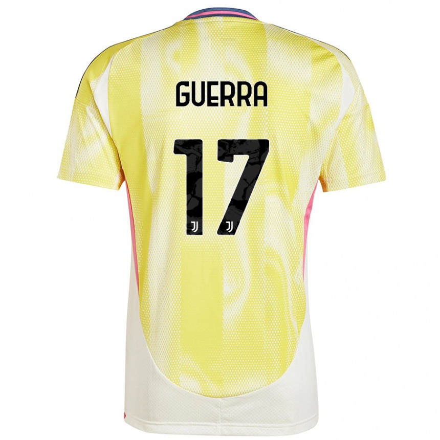 Gyermek Labdarúgás Simone Guerra #17 Napsárga Idegenbeli Jersey 2024/25 Mez Póló Ing