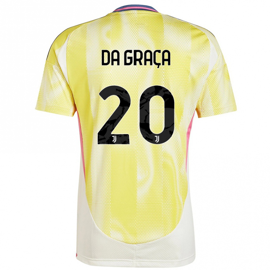 Gyermek Labdarúgás Cosimo Da Graça #20 Napsárga Idegenbeli Jersey 2024/25 Mez Póló Ing