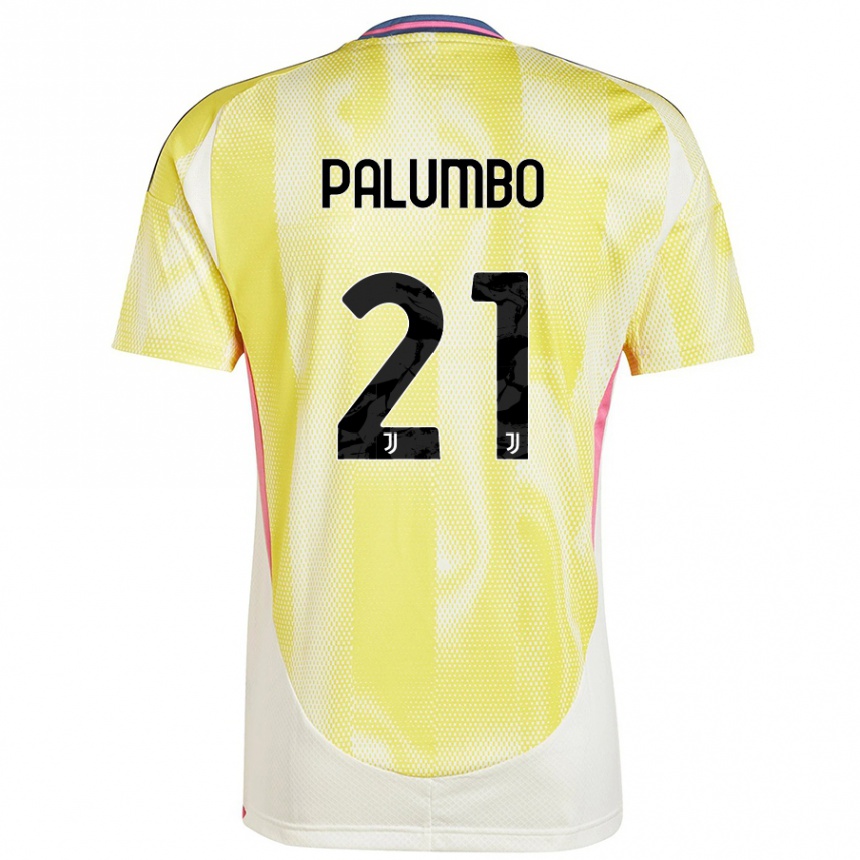 Gyermek Labdarúgás Martin Palumbo #21 Napsárga Idegenbeli Jersey 2024/25 Mez Póló Ing