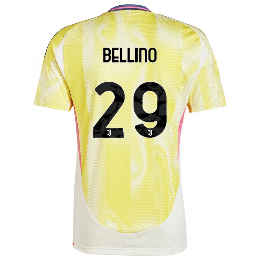 Gyermek Labdarúgás Filippo Bellino #29 Napsárga Idegenbeli Jersey 2024/25 Mez Póló Ing