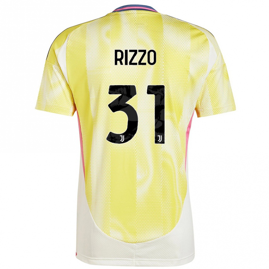 Gyermek Labdarúgás Niccolò Rizzo #31 Napsárga Idegenbeli Jersey 2024/25 Mez Póló Ing