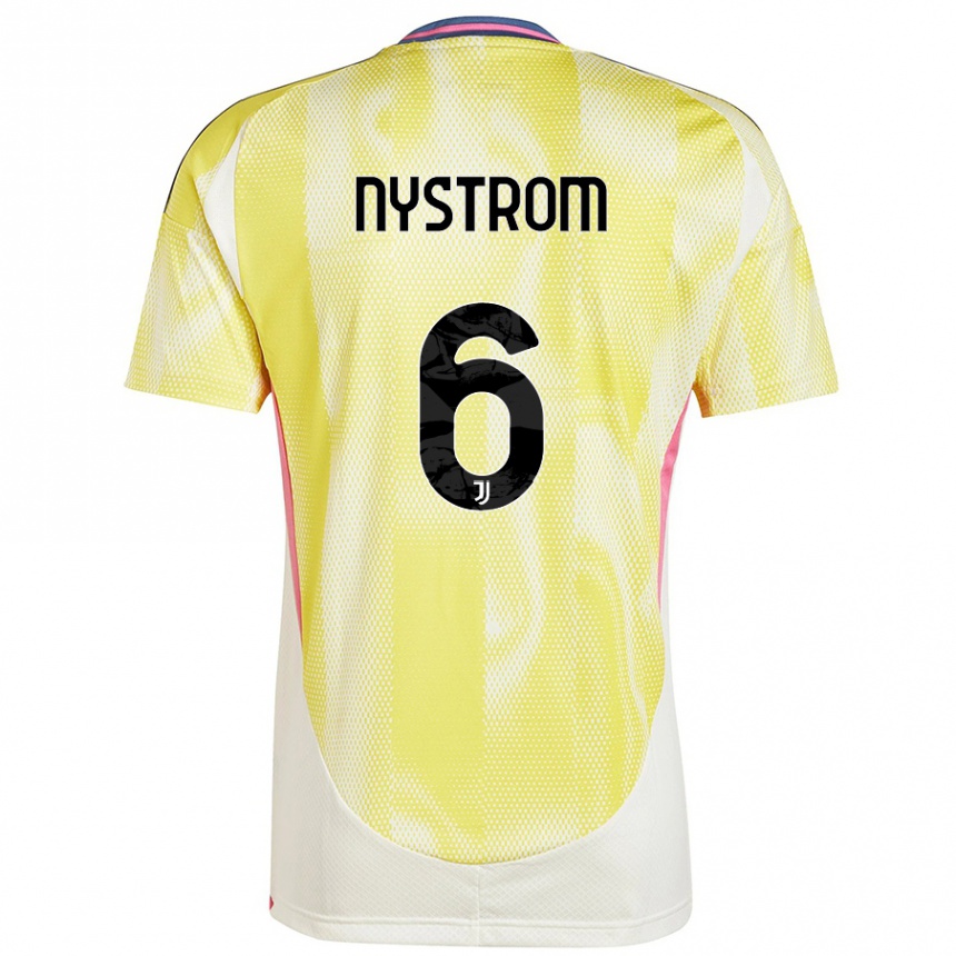 Gyermek Labdarúgás Paulina Nyström #6 Napsárga Idegenbeli Jersey 2024/25 Mez Póló Ing