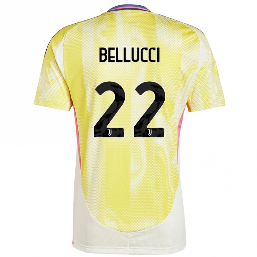 Gyermek Labdarúgás Melissa Bellucci #22 Napsárga Idegenbeli Jersey 2024/25 Mez Póló Ing