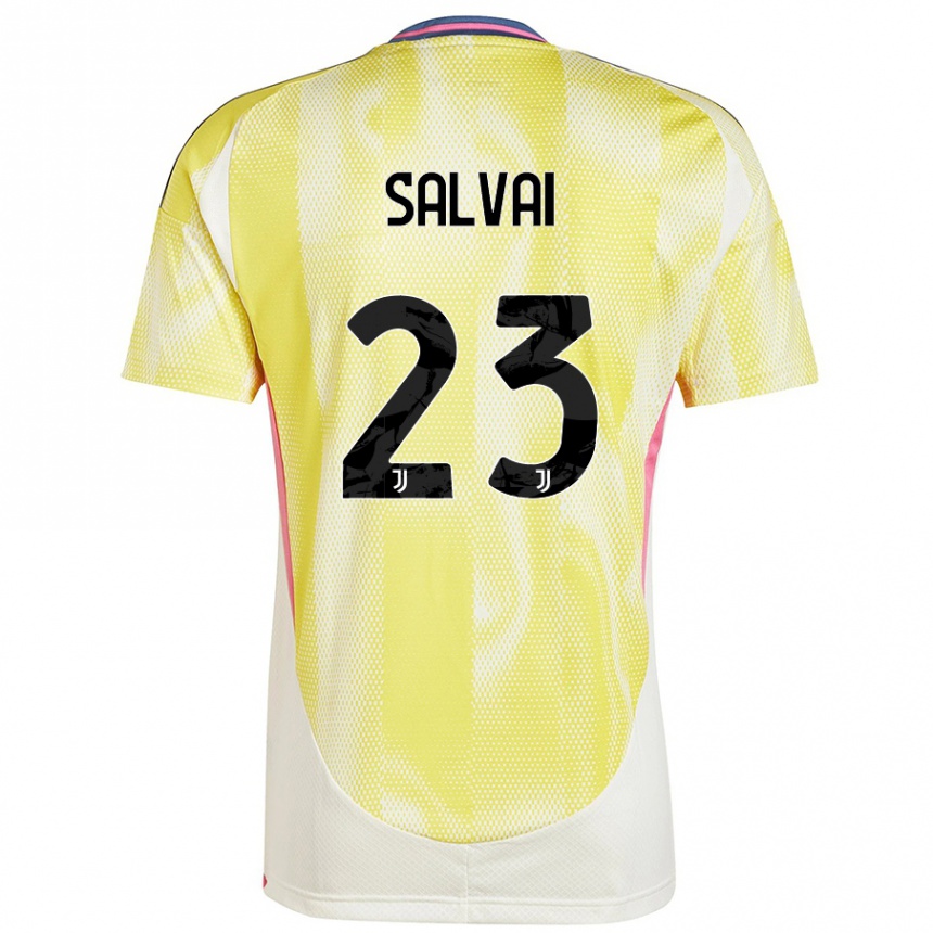 Gyermek Labdarúgás Cecilia Salvai #23 Napsárga Idegenbeli Jersey 2024/25 Mez Póló Ing