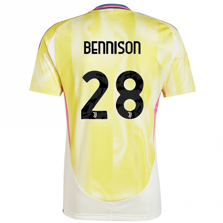 Gyermek Labdarúgás Hanna Bennison #28 Napsárga Idegenbeli Jersey 2024/25 Mez Póló Ing