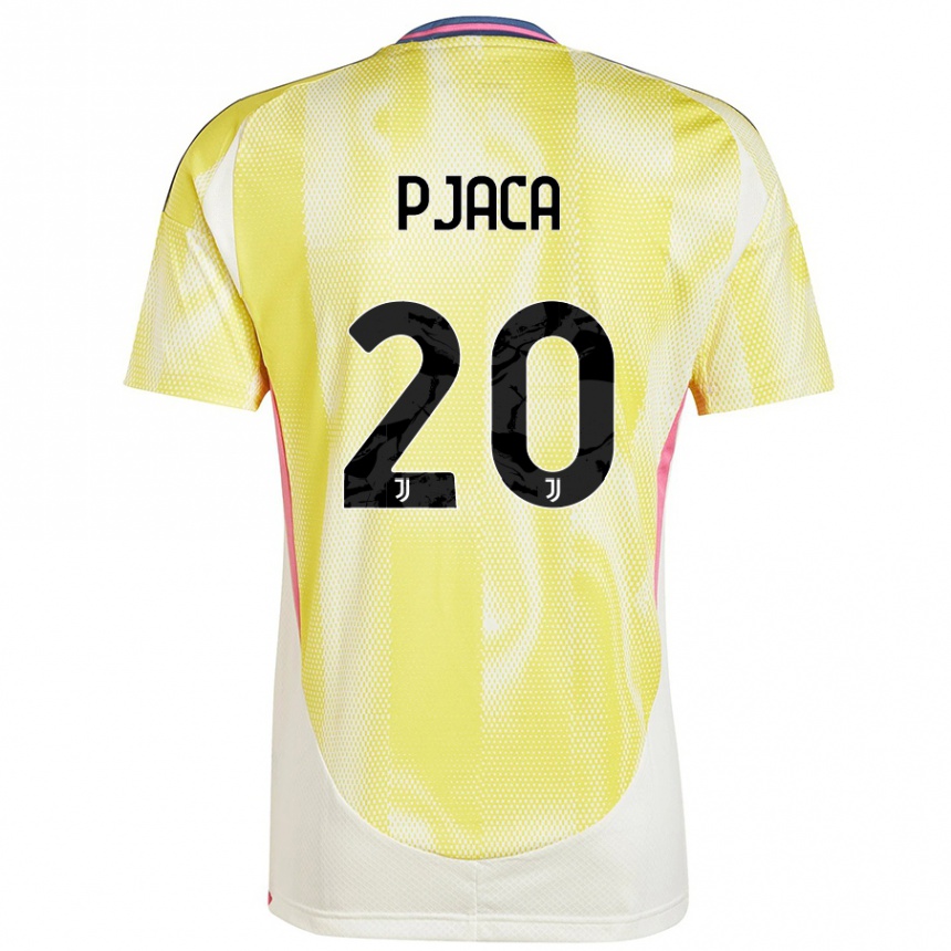 Gyermek Labdarúgás Marko Pjaca #20 Napsárga Idegenbeli Jersey 2024/25 Mez Póló Ing