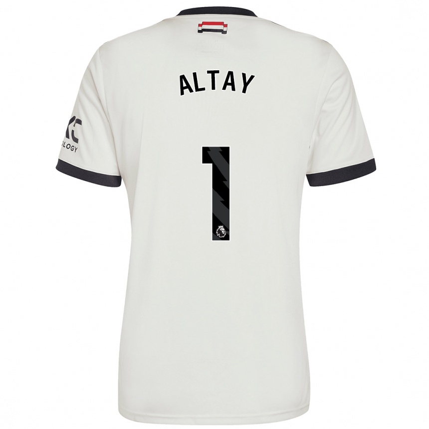 Gyermek Labdarúgás Altay Bayindir #1 Törtfehér Harmadik Számú Jersey 2024/25 Mez Póló Ing