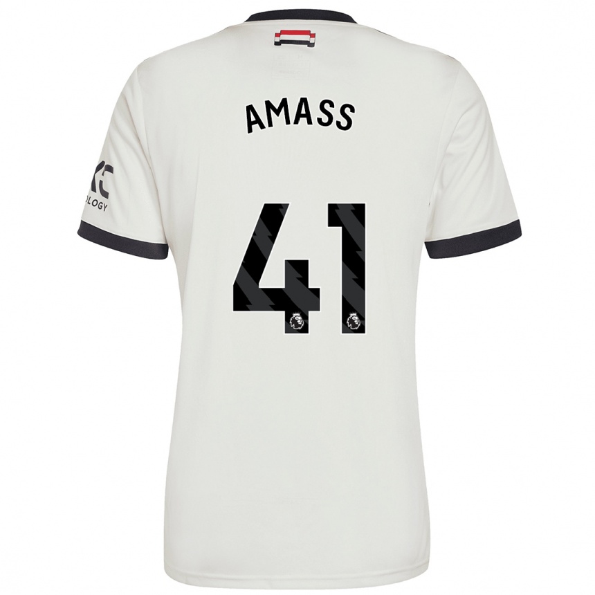 Gyermek Labdarúgás Harry Amass #41 Törtfehér Harmadik Számú Jersey 2024/25 Mez Póló Ing