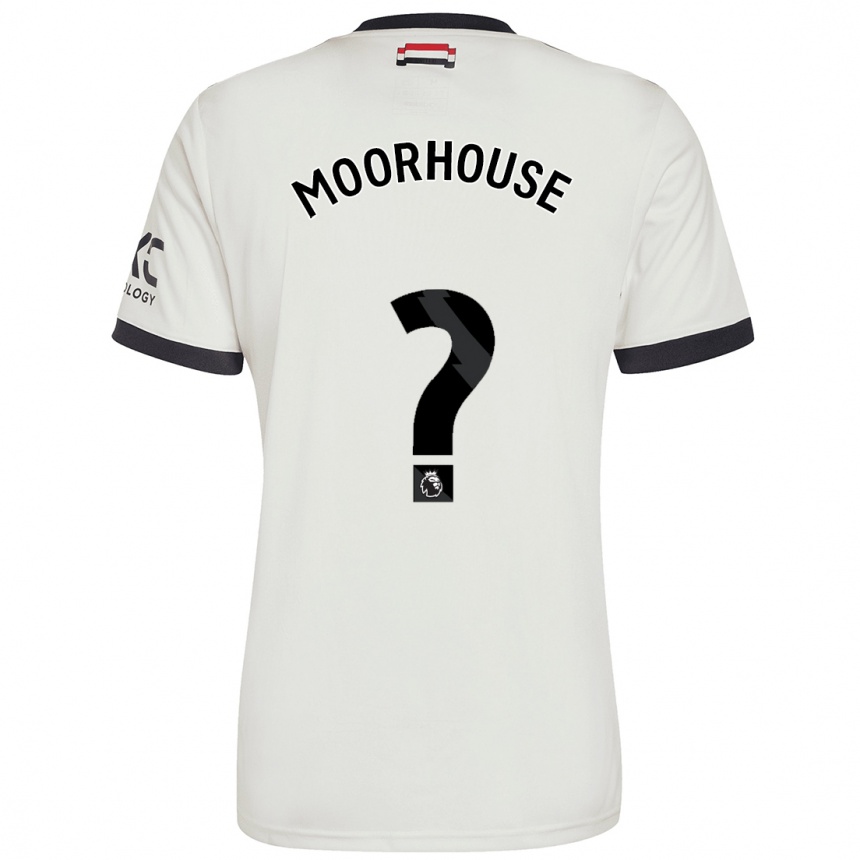 Gyermek Labdarúgás Jack Moorhouse #0 Törtfehér Harmadik Számú Jersey 2024/25 Mez Póló Ing