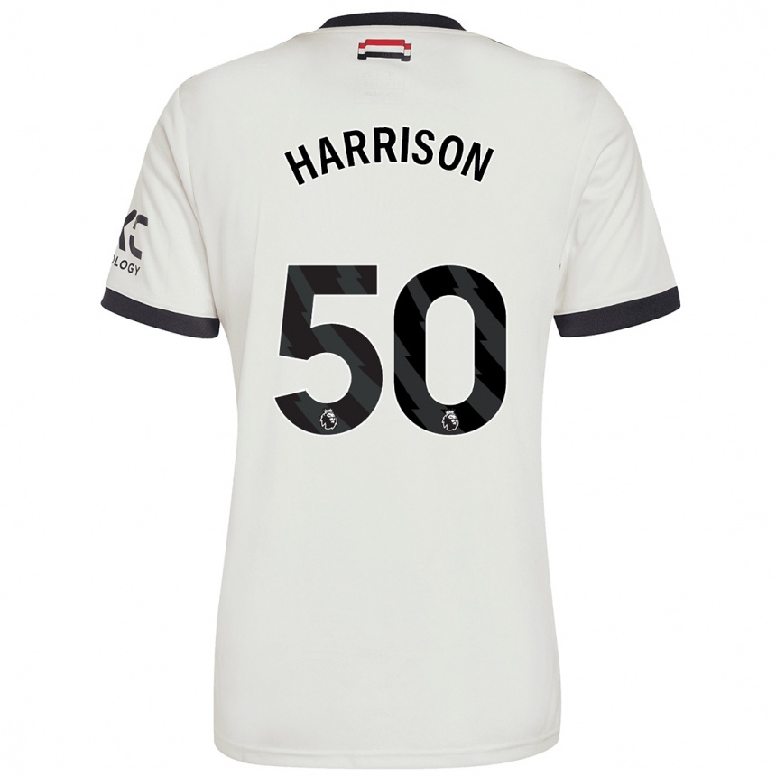 Gyermek Labdarúgás Elyh Harrison #50 Törtfehér Harmadik Számú Jersey 2024/25 Mez Póló Ing