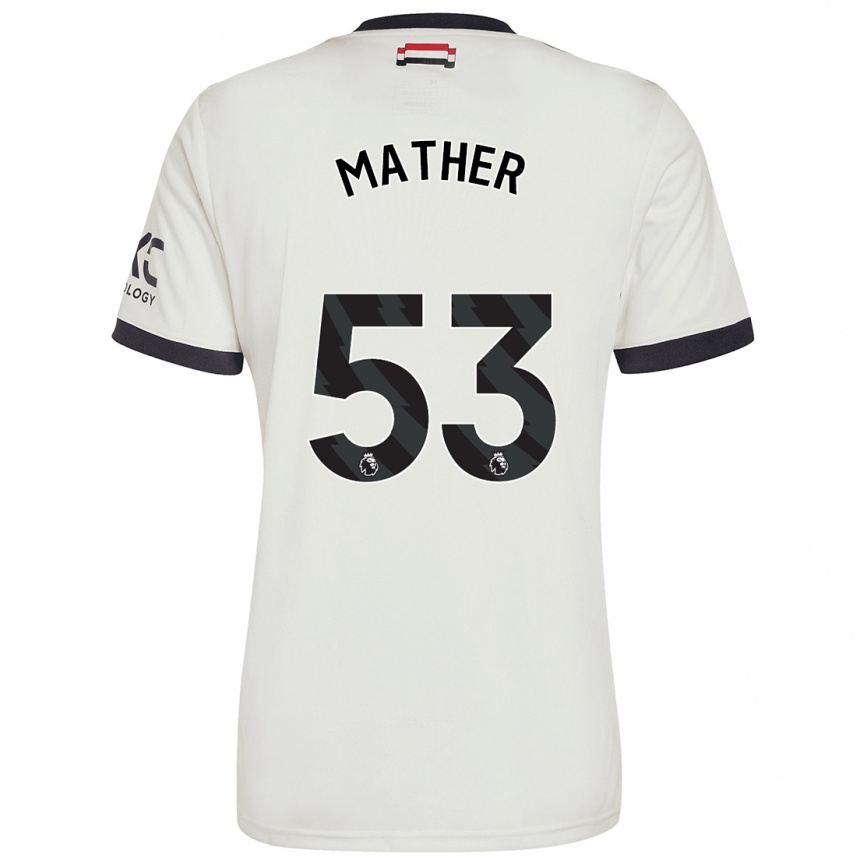 Gyermek Labdarúgás Sam Mather #53 Törtfehér Harmadik Számú Jersey 2024/25 Mez Póló Ing