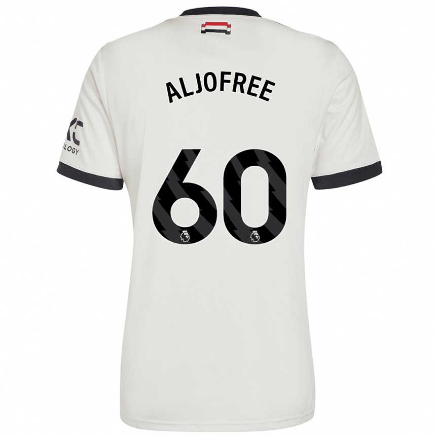 Gyermek Labdarúgás Sonny Aljofree #60 Törtfehér Harmadik Számú Jersey 2024/25 Mez Póló Ing