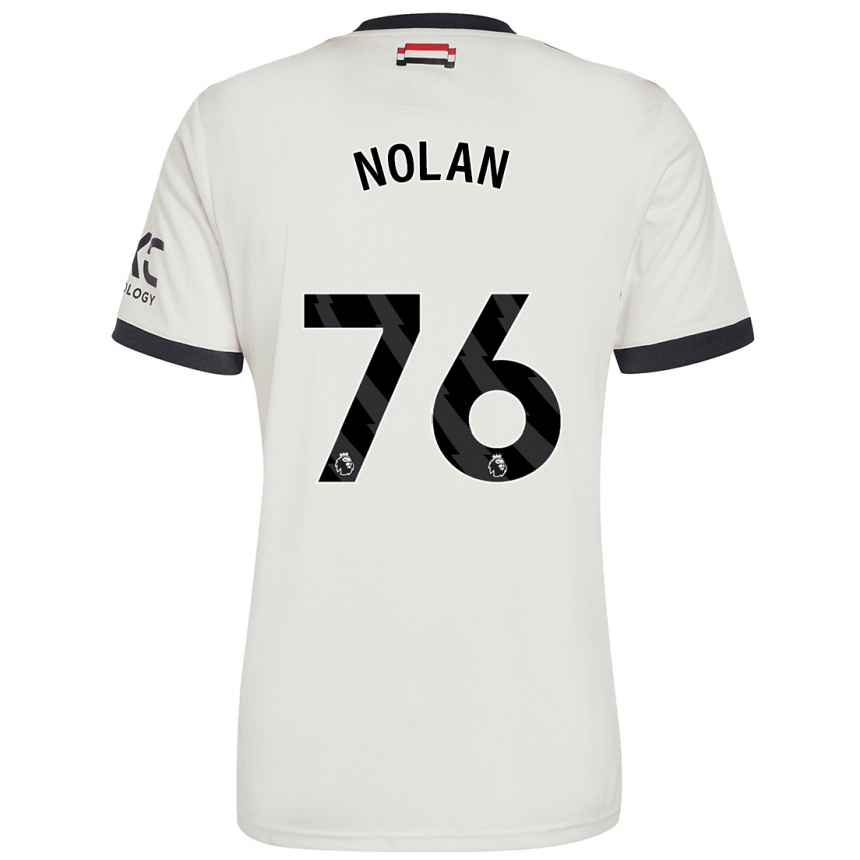 Gyermek Labdarúgás James Nolan #76 Törtfehér Harmadik Számú Jersey 2024/25 Mez Póló Ing