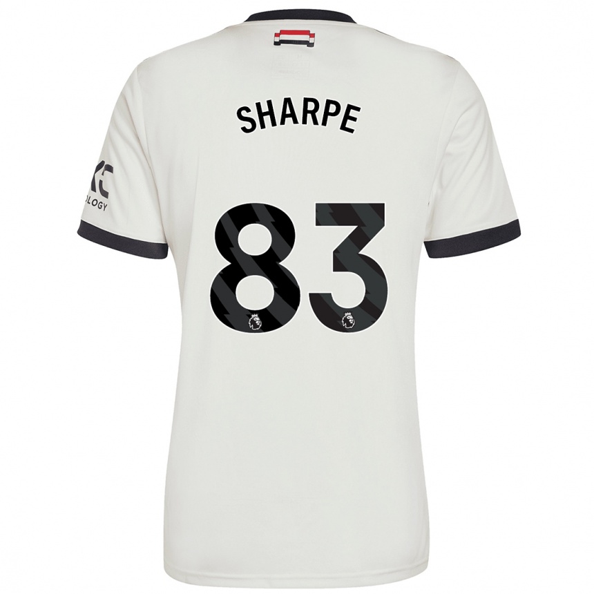 Gyermek Labdarúgás Malachi Sharpe #83 Törtfehér Harmadik Számú Jersey 2024/25 Mez Póló Ing