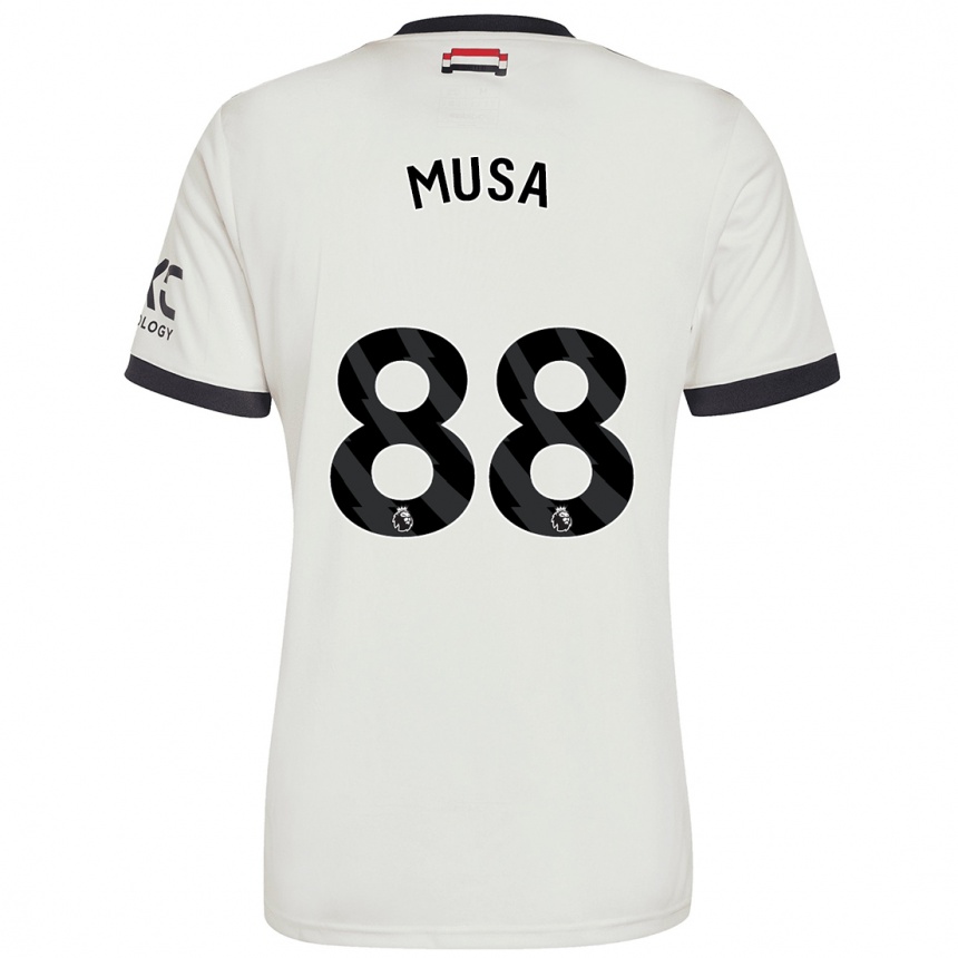 Gyermek Labdarúgás Victor Musa #88 Törtfehér Harmadik Számú Jersey 2024/25 Mez Póló Ing