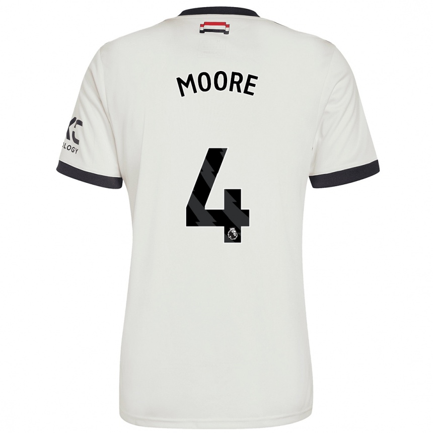 Gyermek Labdarúgás Jade Moore #4 Törtfehér Harmadik Számú Jersey 2024/25 Mez Póló Ing