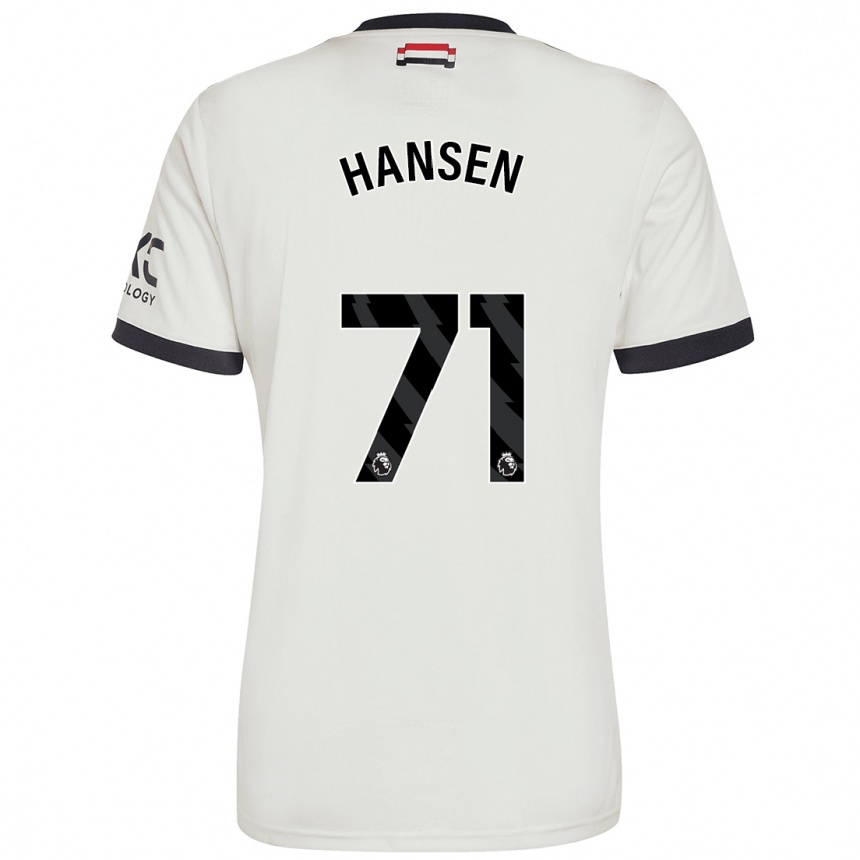 Gyermek Labdarúgás Isak Hansen-Aaroen #71 Törtfehér Harmadik Számú Jersey 2024/25 Mez Póló Ing