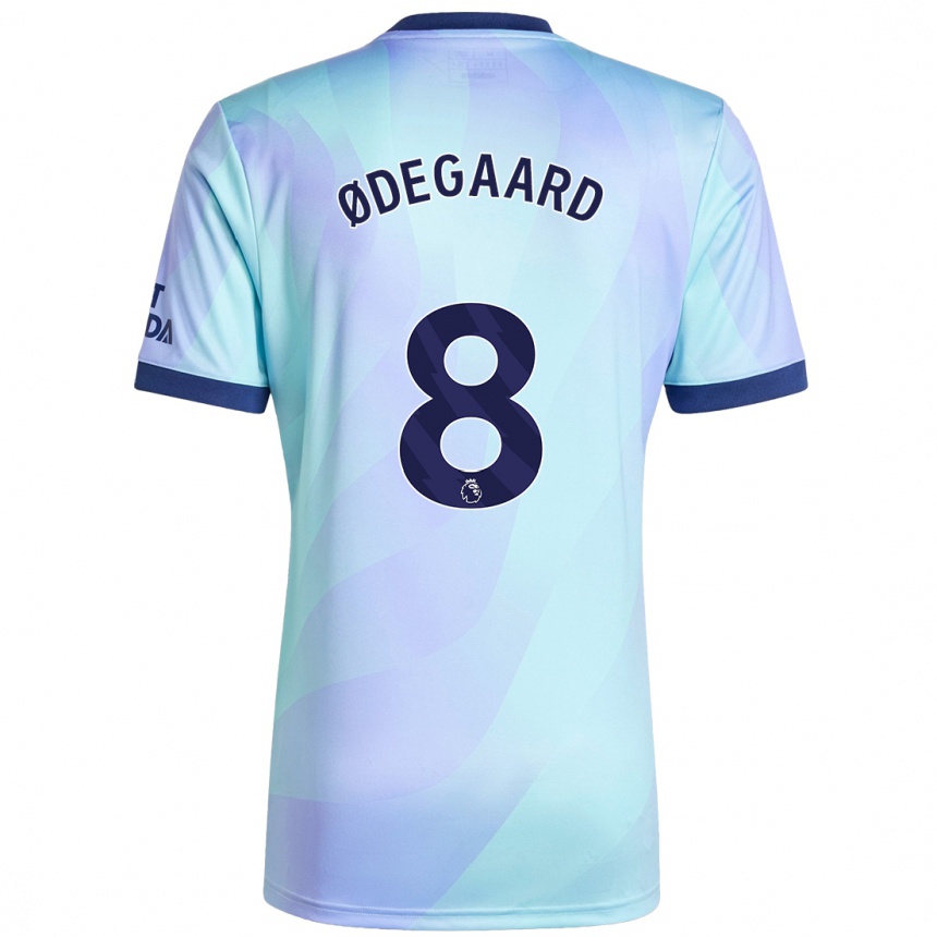 Gyermek Labdarúgás Martin Odegaard #8 Aqua Harmadik Számú Jersey 2024/25 Mez Póló Ing